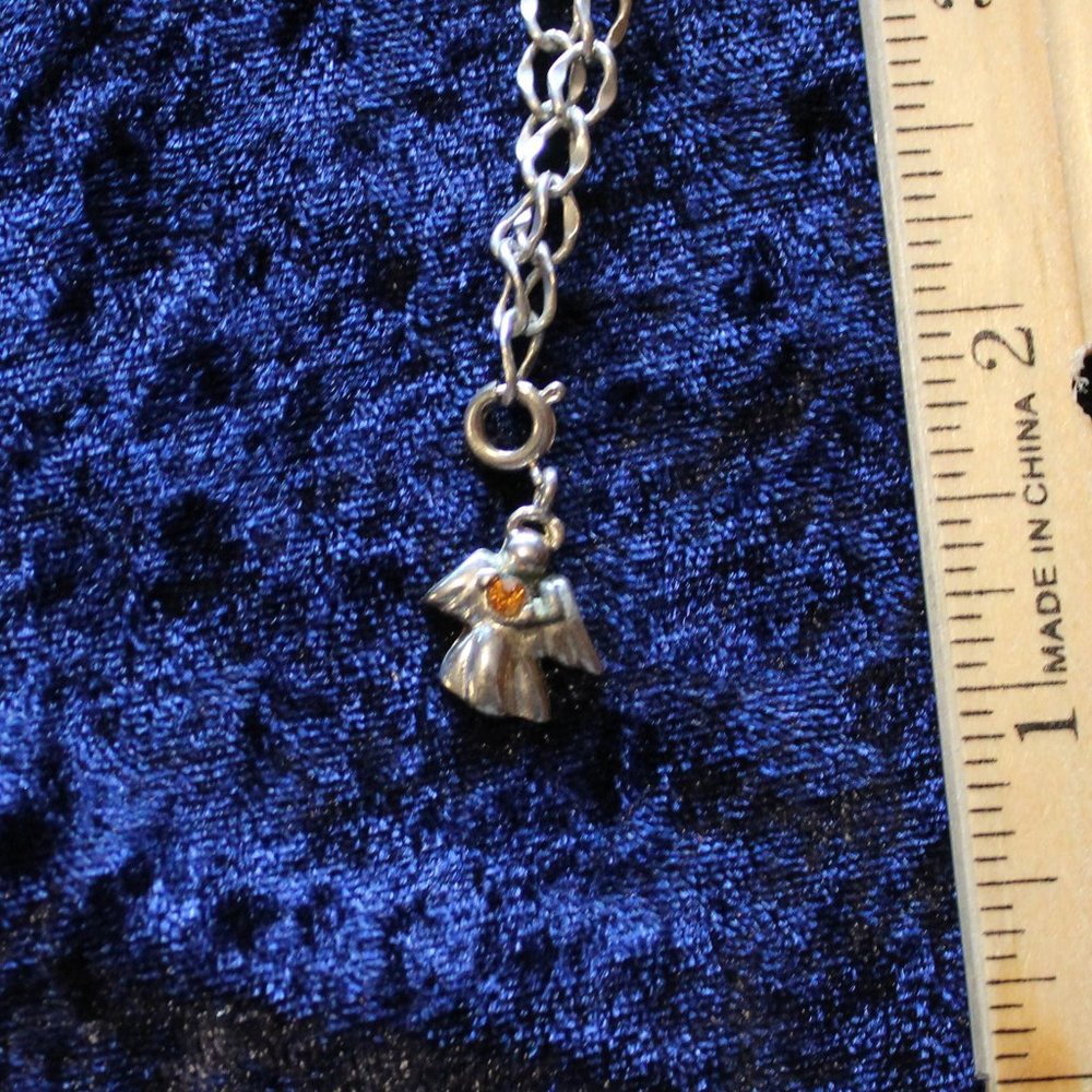 Silver toned Angel bracelet